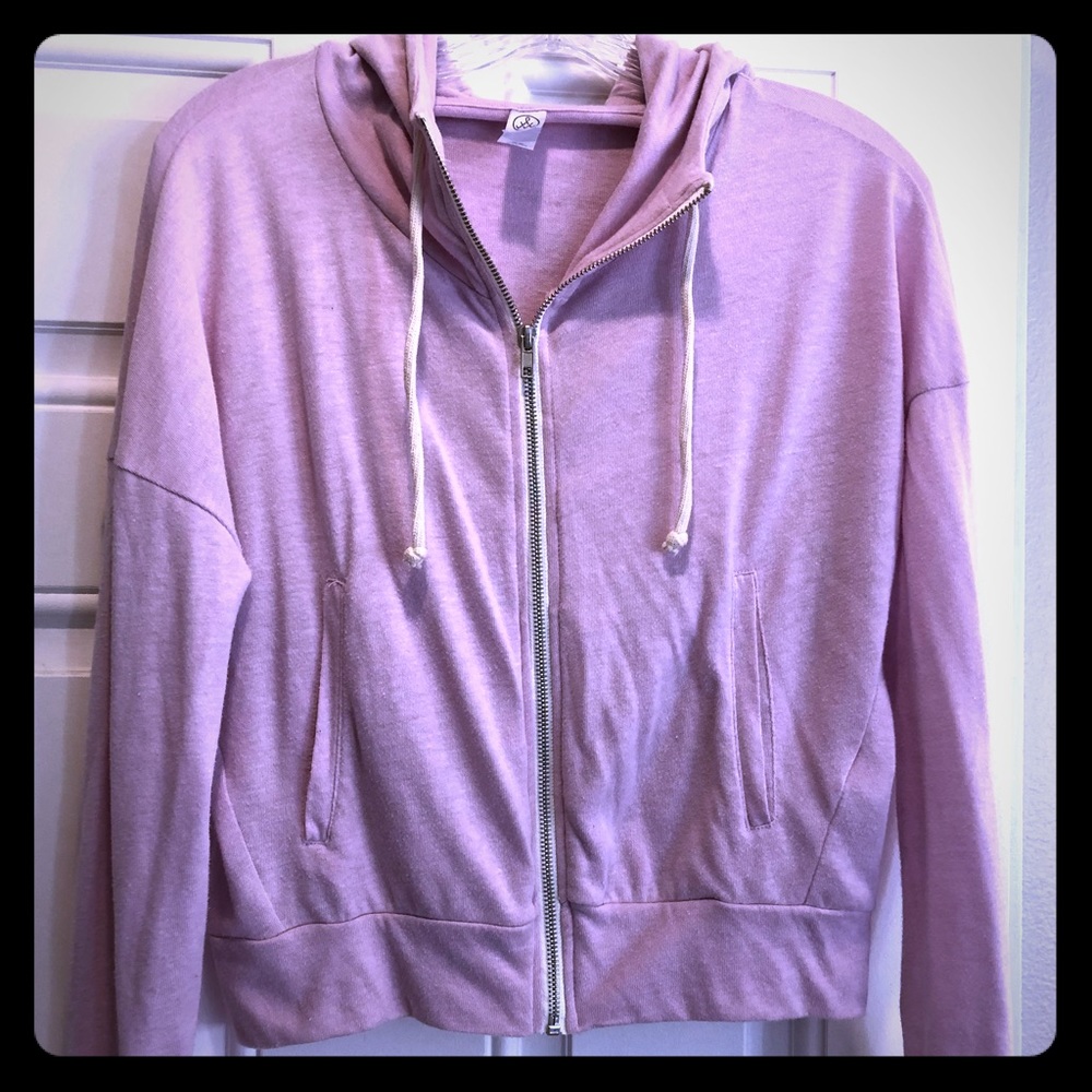 Lavender zip up hoodie